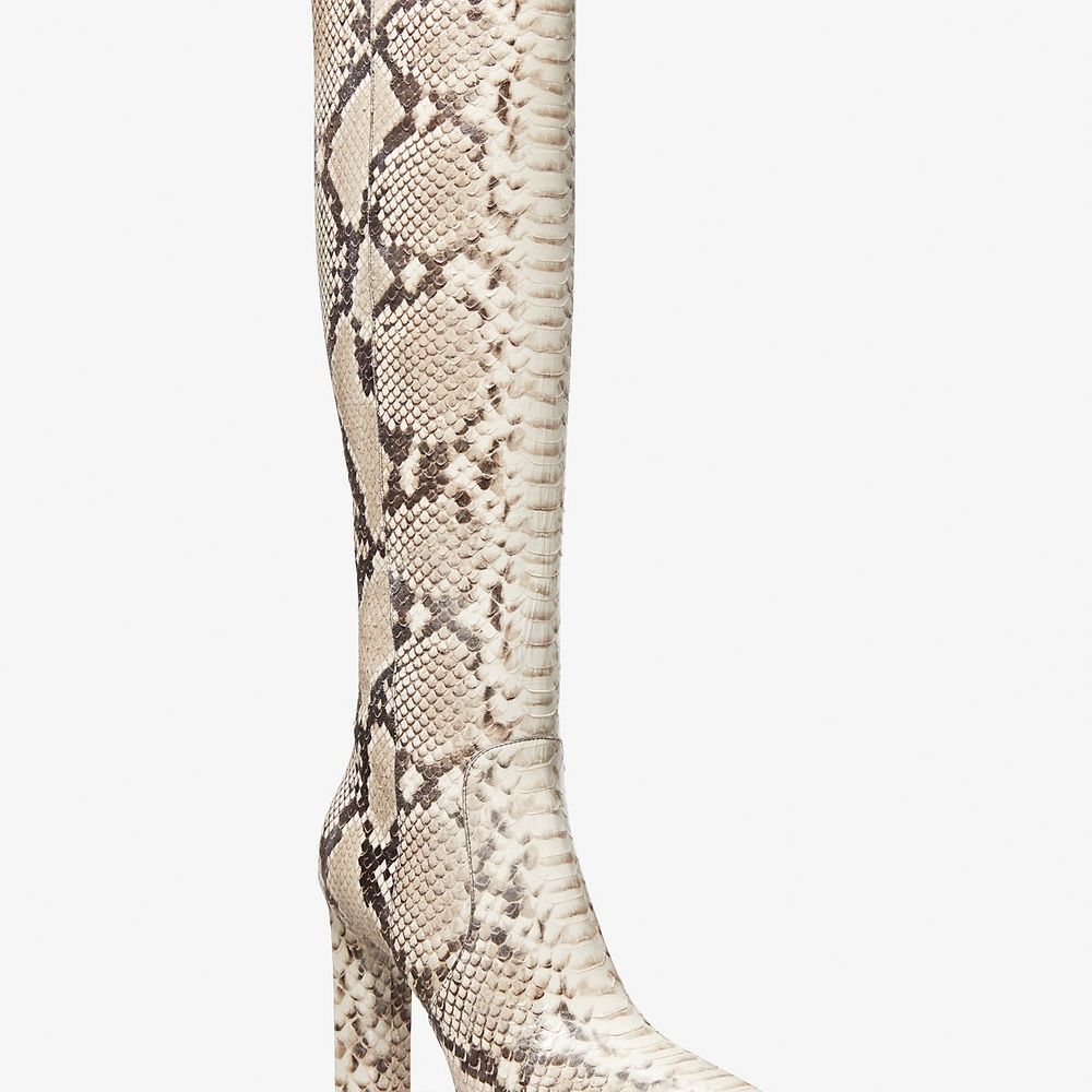 Carly Python Embossed Leather Boot - Picture 10 of 12